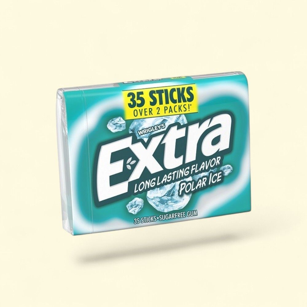 Extra Polar Ice Mega Pack Chewing Gum (6-Count) — authentic US product shipped worldwide by Treatspree