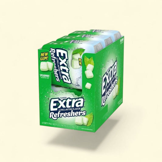 Extra Spearmint Refreshers Chewing Gum — authentic US product shipped worldwide by Treatspree