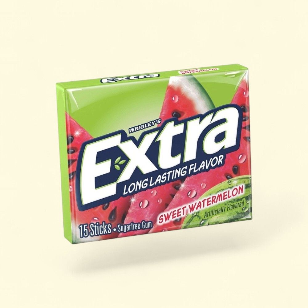 Extra Sweet Watermelon Sugar-Free Chewing Gum - 10 Pack — authentic US product shipped worldwide by Treatspree