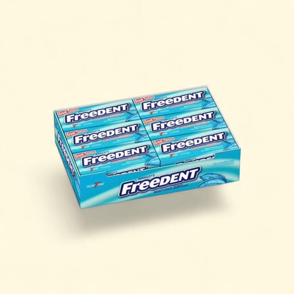 Freedent Spearmint Chewing Gum, 12 Count — authentic US product shipped worldwide by Treatspree