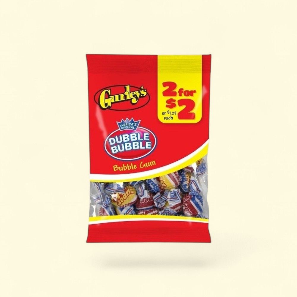Gurley's Bubble Gum Wrapped Candy - 12 Count — authentic US product shipped worldwide by Treatspree