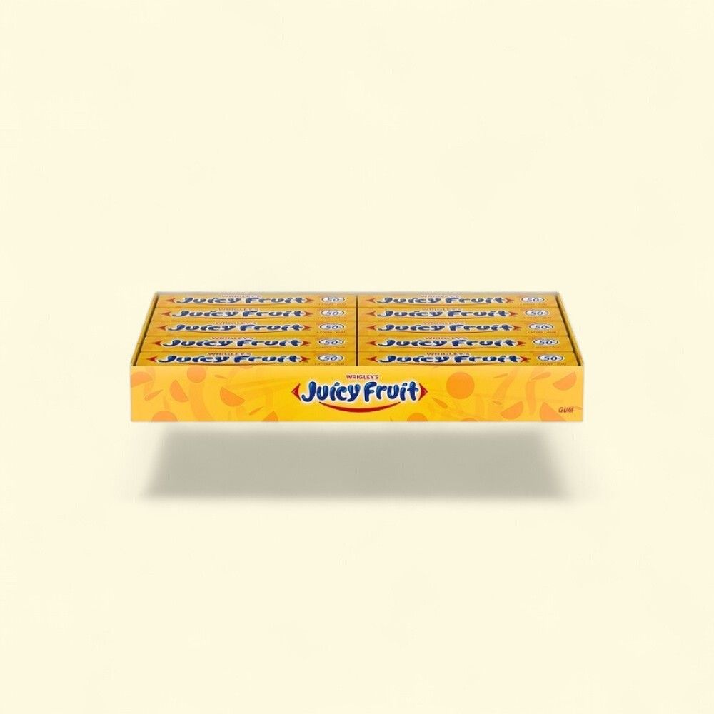 Juicy Fruit Chewing Gum 40 Count Pack — authentic US product shipped worldwide by Treatspree