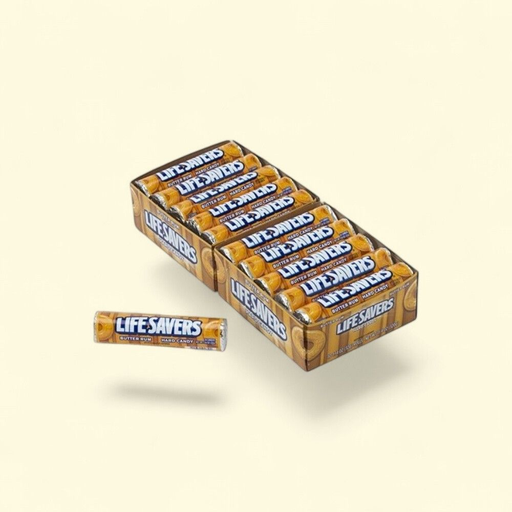 Life Savers Butter Rum Hard Candy - 20 Count Pack — authentic US product shipped worldwide by Treatspree