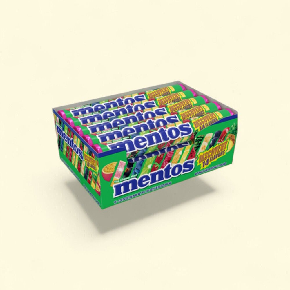 Mentos Discovery 14 Flavor Chewy Mints Variety Pack — authentic US product shipped worldwide by Treatspree