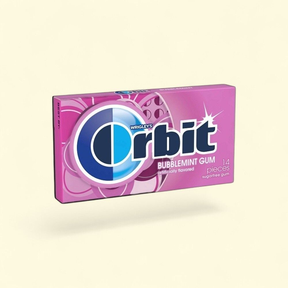 Orbit Bubblemint Sugar-Free Gum - 12 Count Pack — authentic US product shipped worldwide by Treatspree