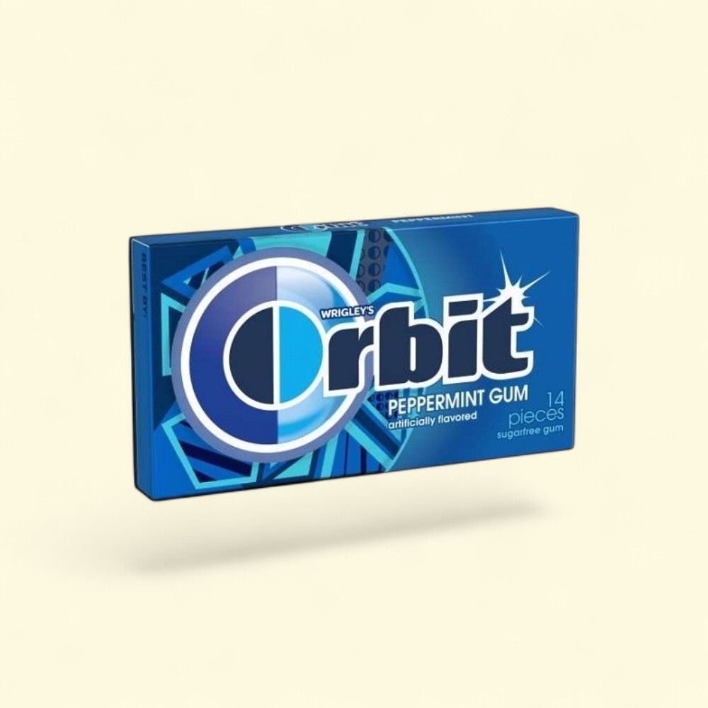 Orbit Peppermint Gum (12-Count) — authentic US product shipped worldwide by Treatspree