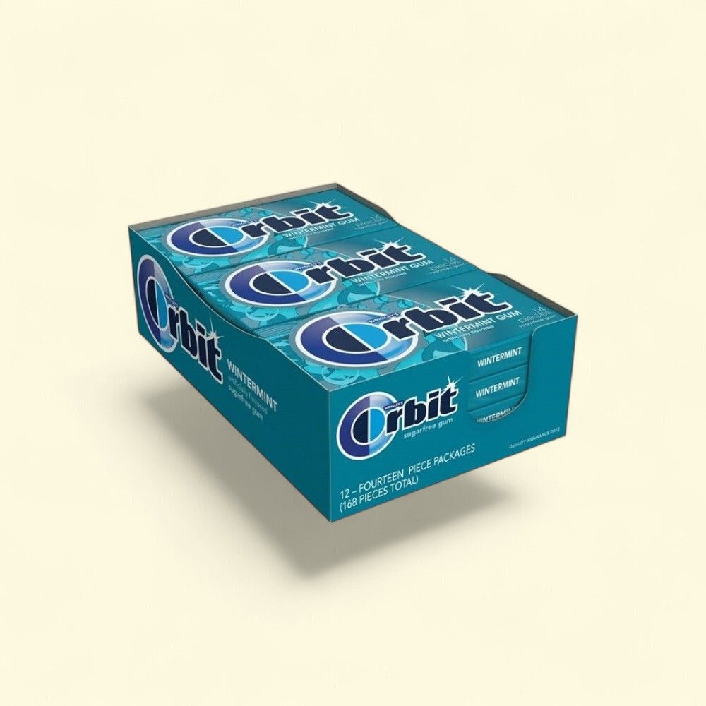 Orbit Wintermint Gum (12 Count) — authentic US product shipped worldwide by Treatspree