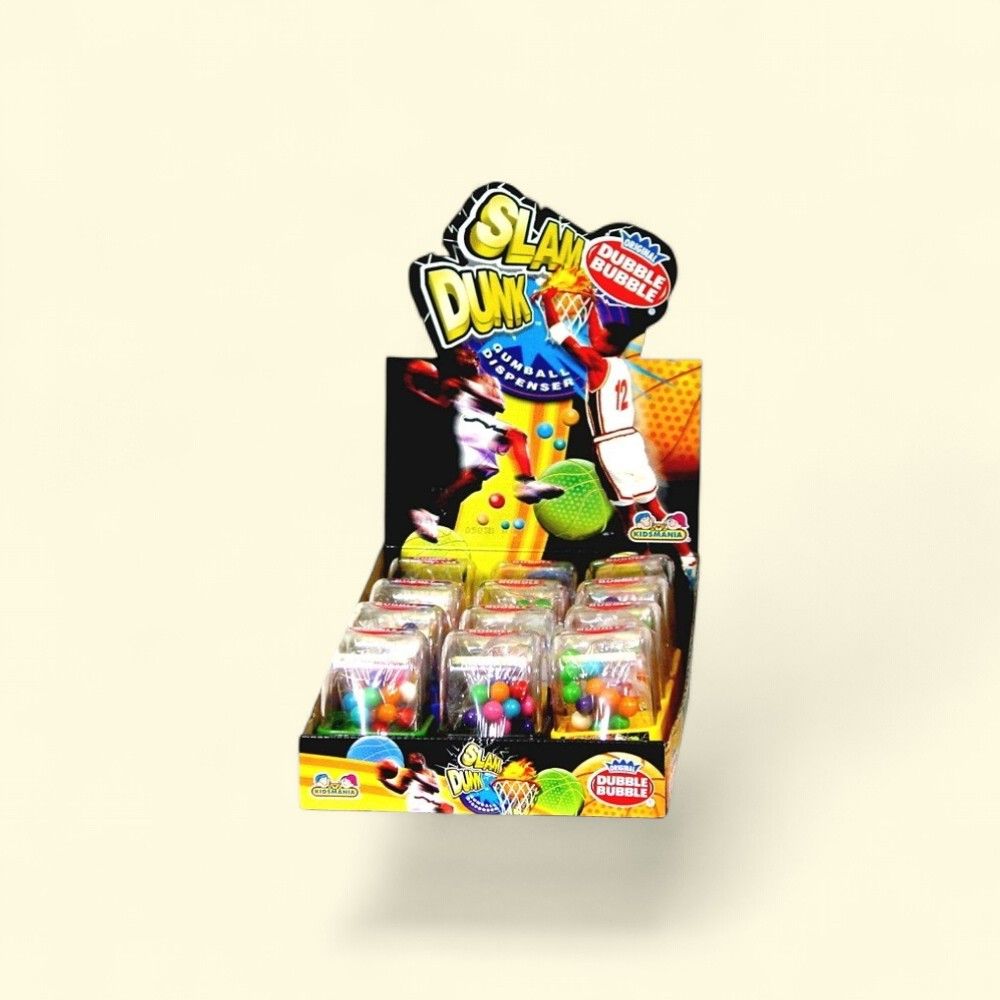 Slam Dunk Bubble Gum Balls (12 Count) — authentic US product shipped worldwide by Treatspree