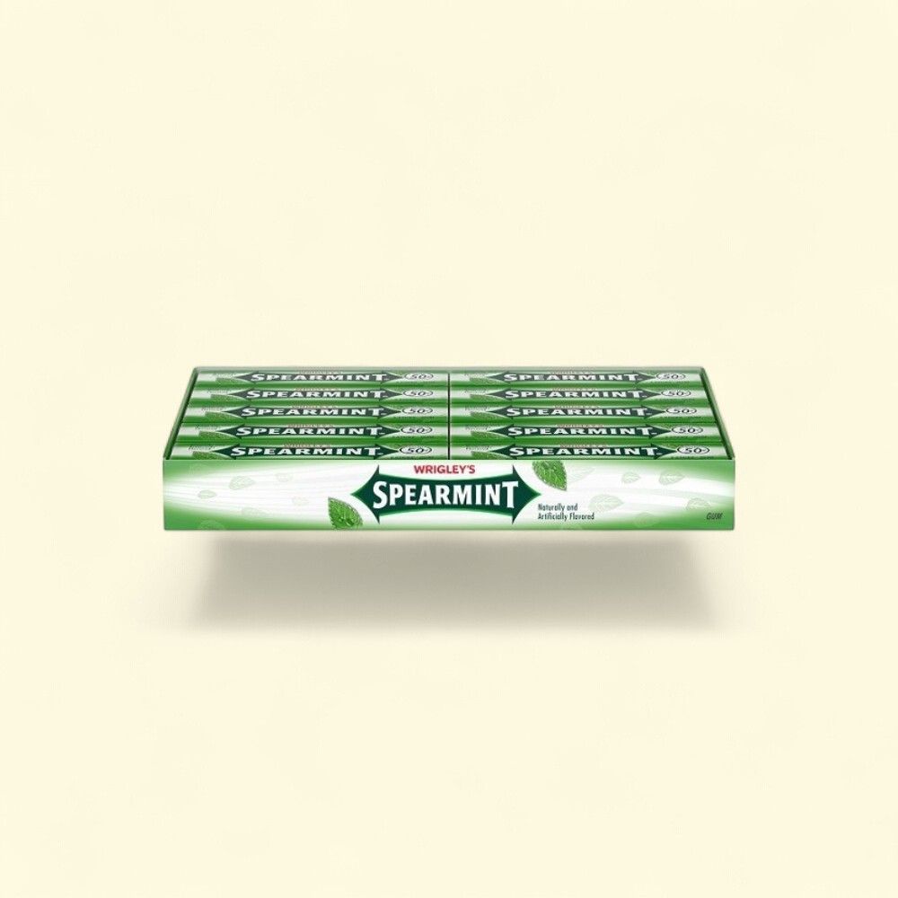 Spearmint Chewing Gum Sticks, 40 Count — authentic US product shipped worldwide by Treatspree
