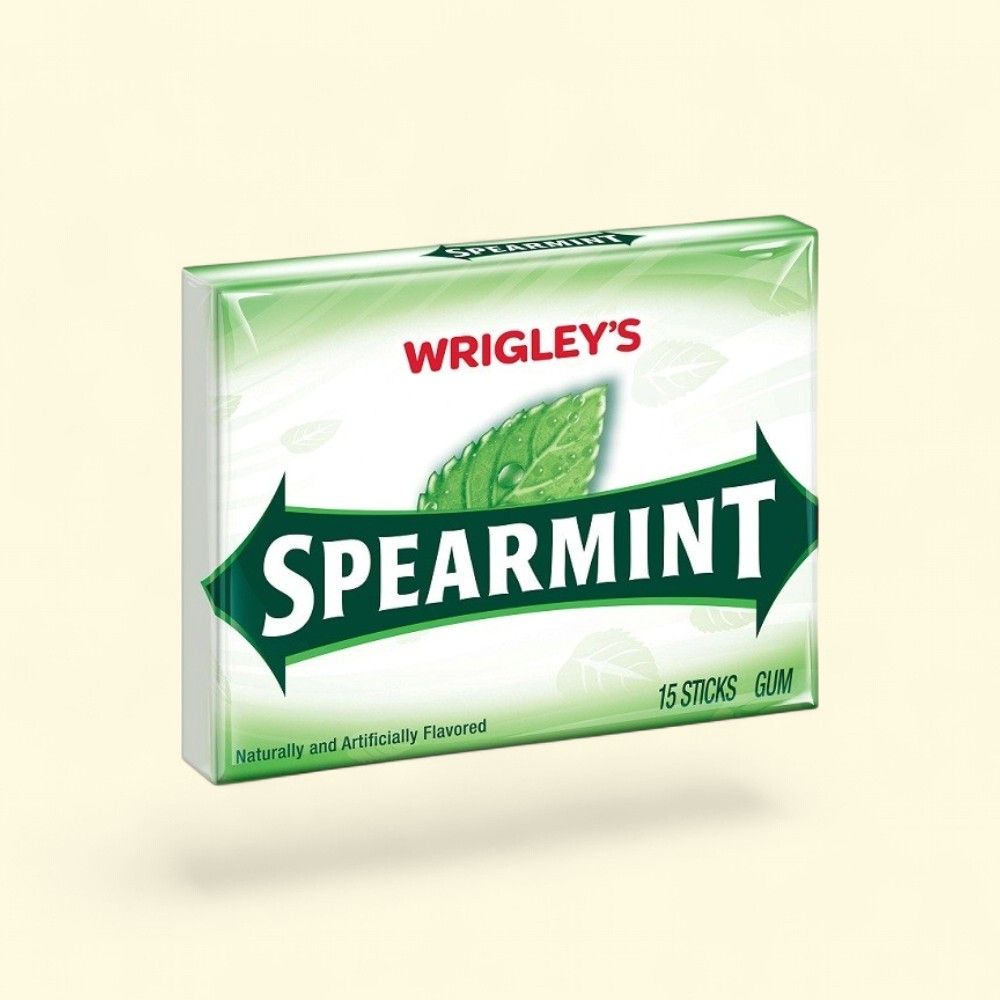 Wrigley's Spearmint Gum Slim Pack 10 Count — authentic US product shipped worldwide by Treatspree