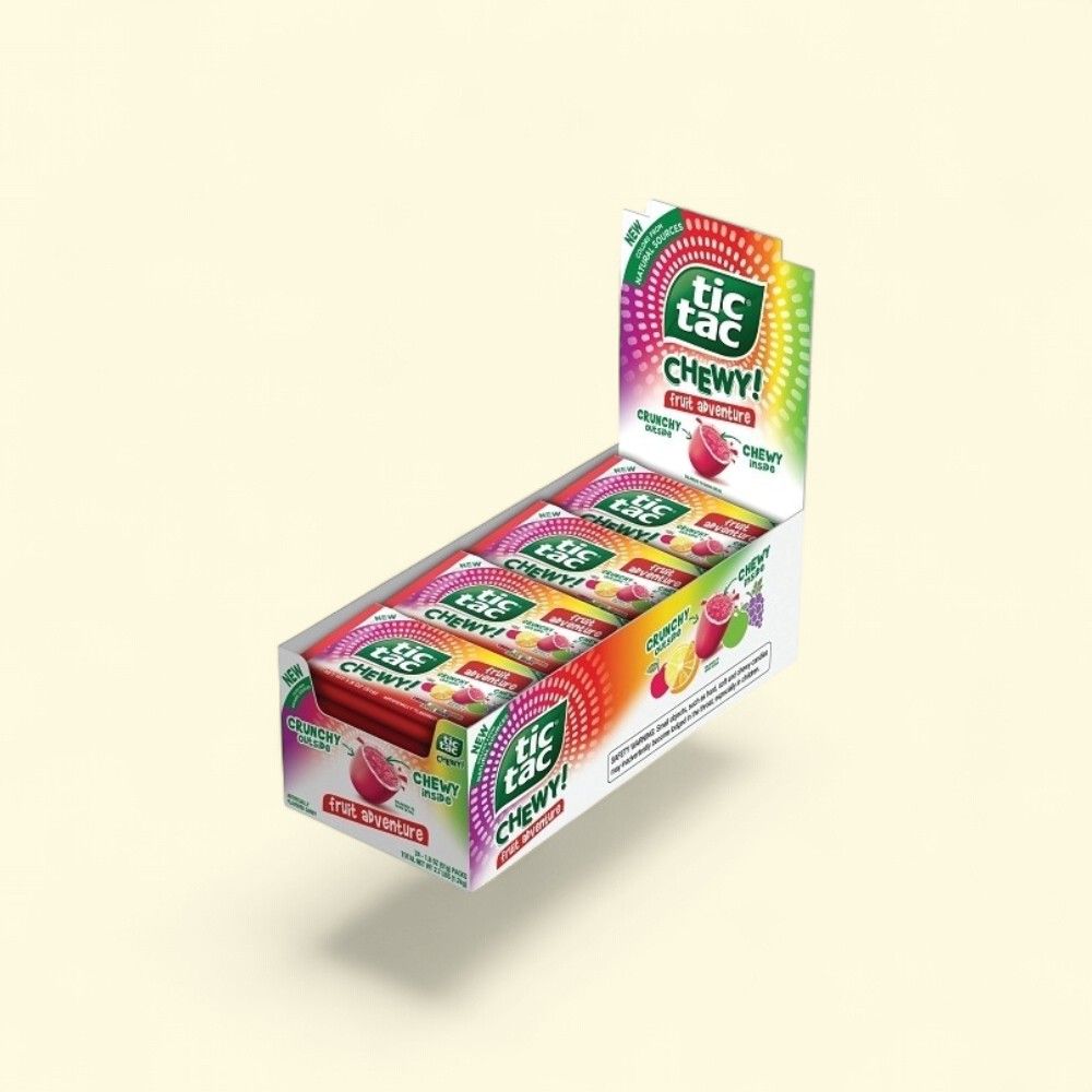 Tic Tac Fruit Adventure Chewy Mints - 24 Count, 1.8oz — authentic US product shipped worldwide by Treatspree