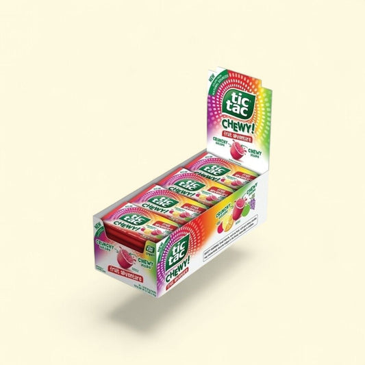 Tic Tac Fruit Adventure Chewy Mints - 24 Count, 1.8oz — authentic US product shipped worldwide by Treatspree
