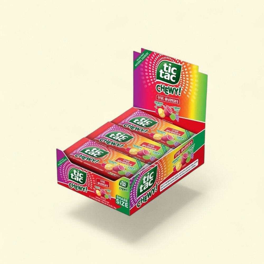 Tic Tac Fruit Adventure Chewy Candy, 12 Count (3.4oz) — authentic US product shipped worldwide by Treatspree
