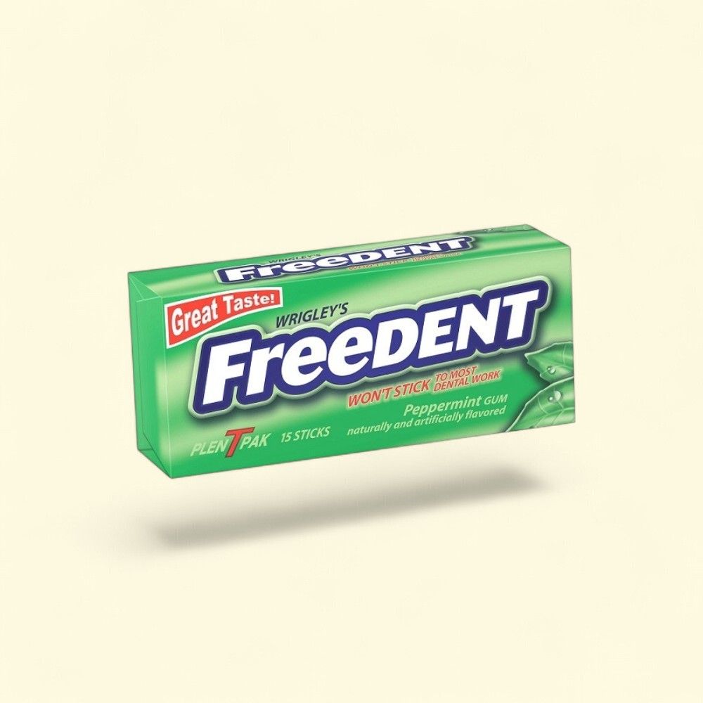 Freedent Peppermint Chewing Gum, 12-Count Multipack — authentic US product shipped worldwide by Treatspree