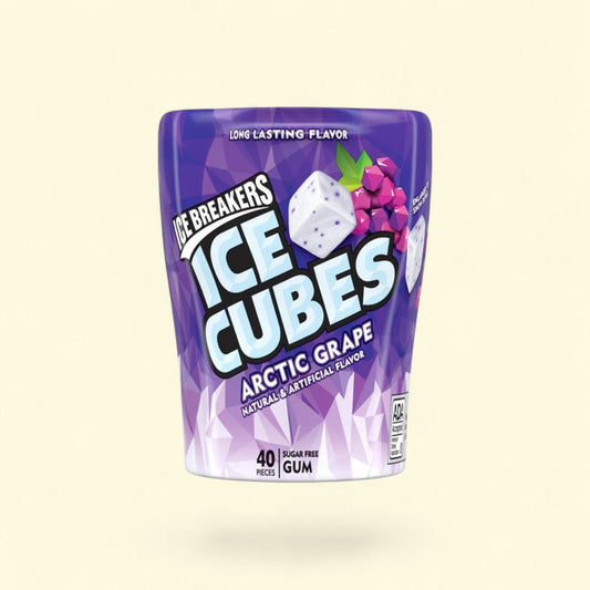 Ice Breakers Ice Cubes Arctic Grape Sugar-Free Gum (6-Pack) — authentic US product shipped worldwide by Treatspree