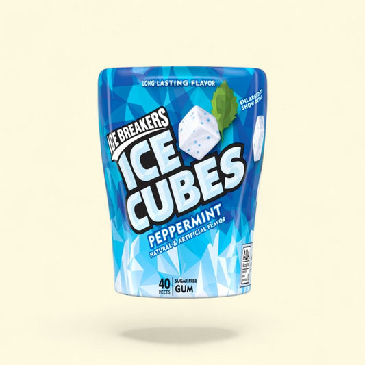 ICE BREAKERS Ice Cubes Peppermint Chewing Gum – authentic US product shipped worldwide by Treatspree