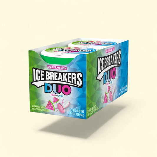 Ice Breakers Duo Watermelon Mints - 8 Count — authentic US product shipped worldwide by Treatspree