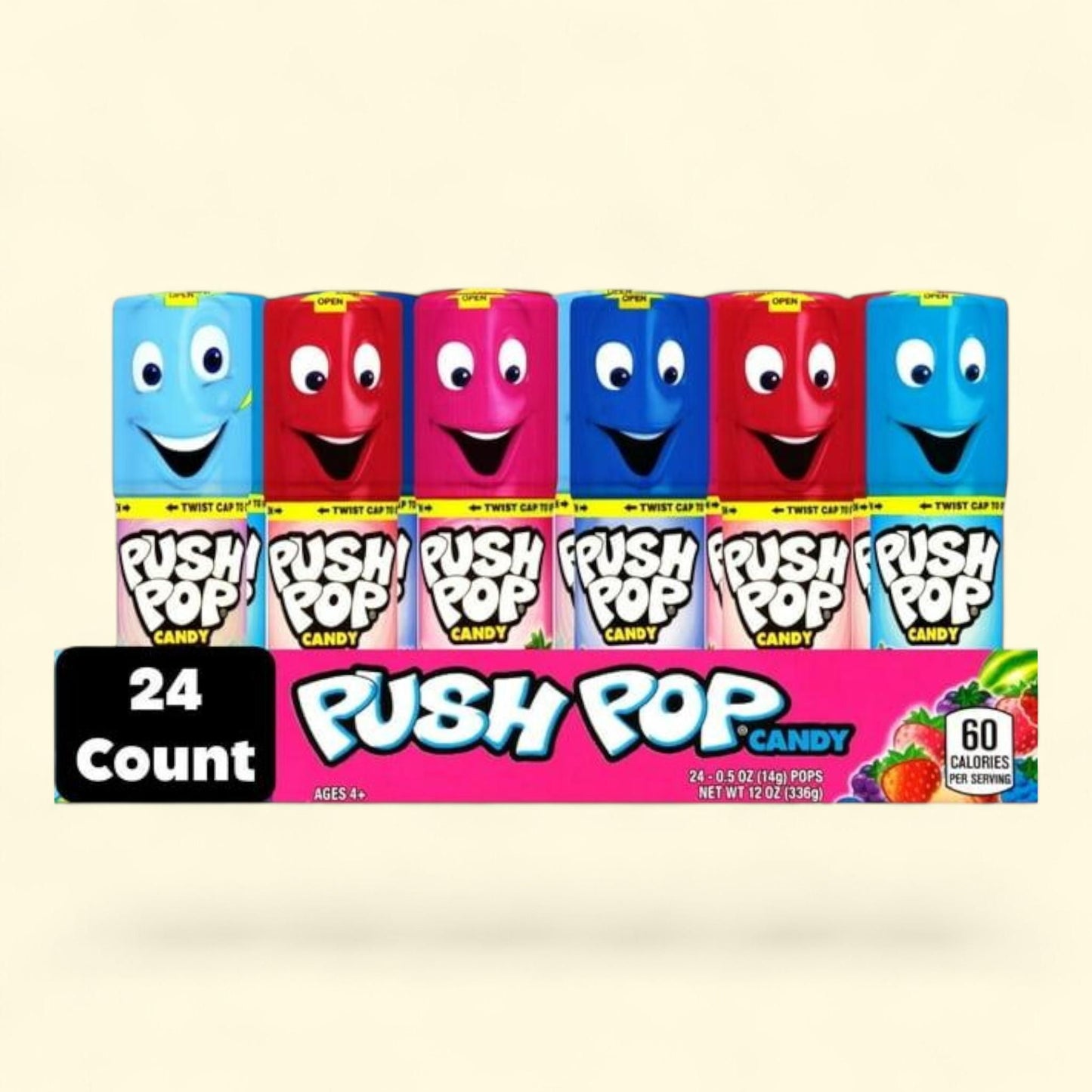 Push Pop Variety Pack Candy, 0.5 oz., 24 ct.