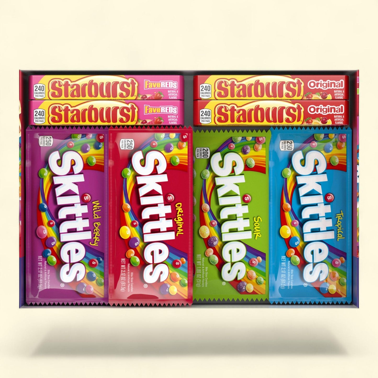 Skittles and Starburst Chewy Candy, Variety Pack, 30-count