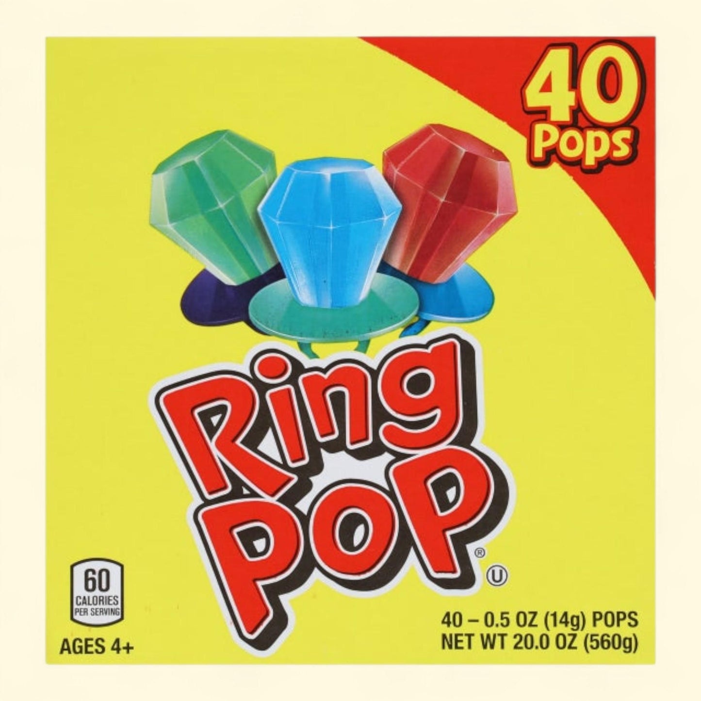 Ring Pops Variety, .5 oz, 40-pack