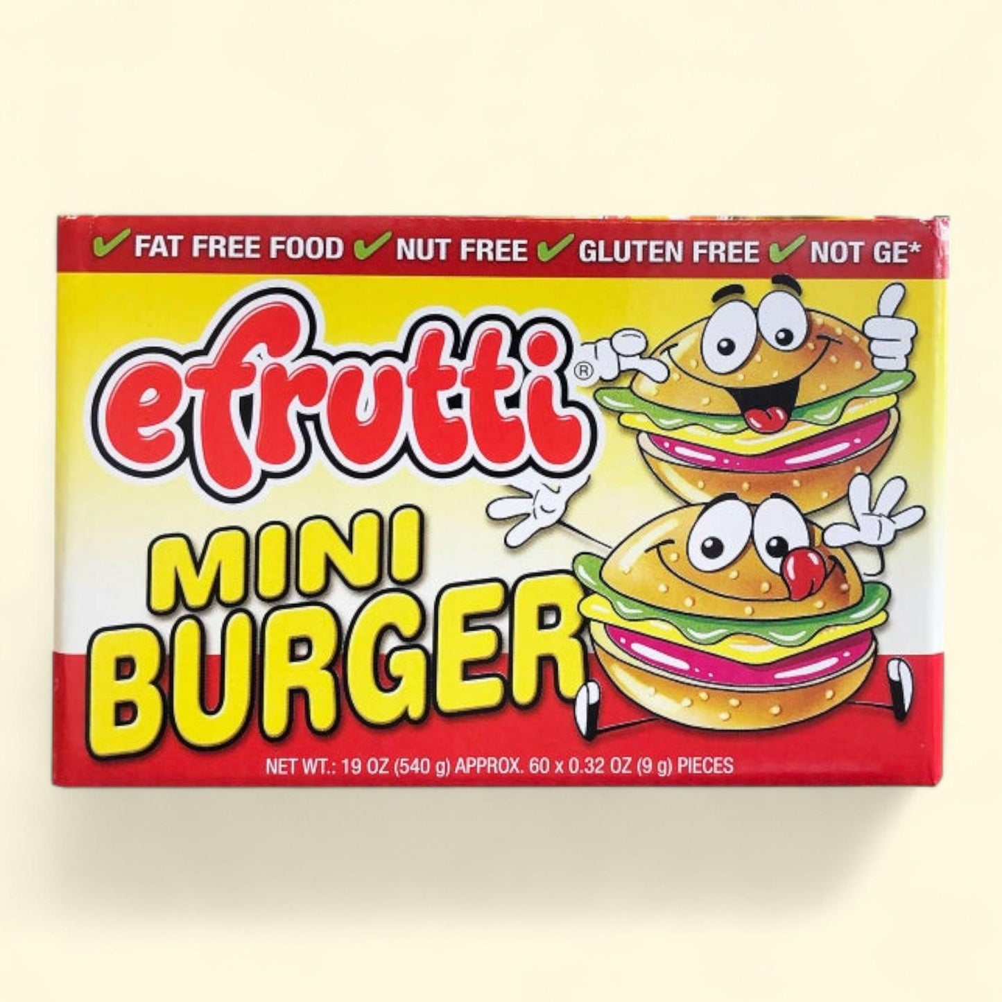 E.Frutti Gummi Mini Burger, 60-count