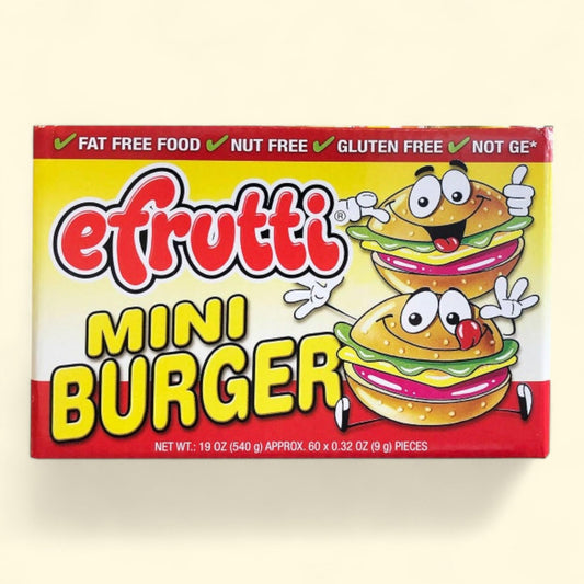 E.Frutti Gummi Mini Burger, 60-count