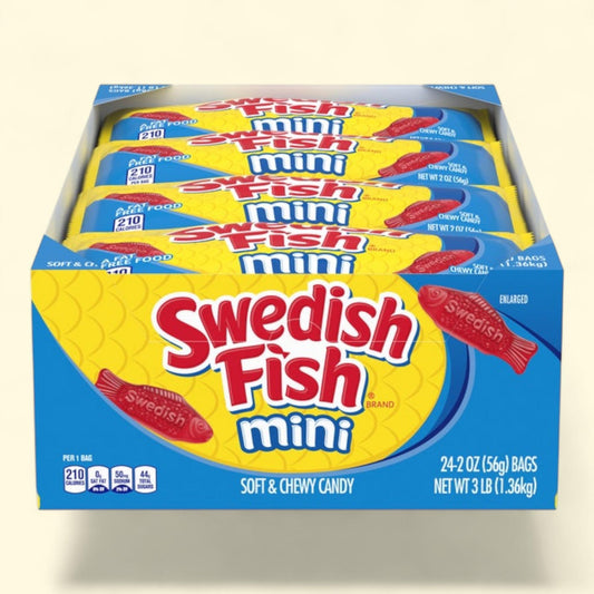 Swedish Fish Soft & Chewy Candy, 2 oz, 24-count
