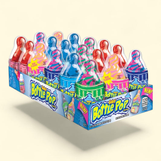 Topps Baby Bottle Pop Candy, 1.1 oz, 18-Count
