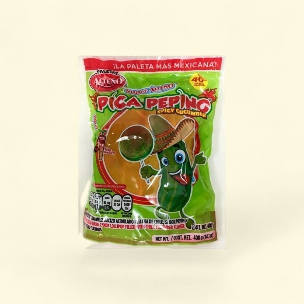 Alteno Pica Pepino Pop Lollipops 40 Count — authentic US product shipped worldwide by Treatspree