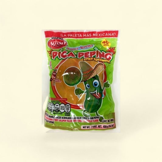 Alteno Pica Pepino Pop Lollipops 40 Count — authentic US product shipped worldwide by Treatspree
