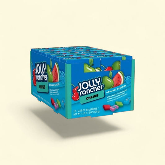 Jolly Rancher Fruit Chews Original Assortment Box (12-Count) — authentic US product shipped worldwide by Treatspree