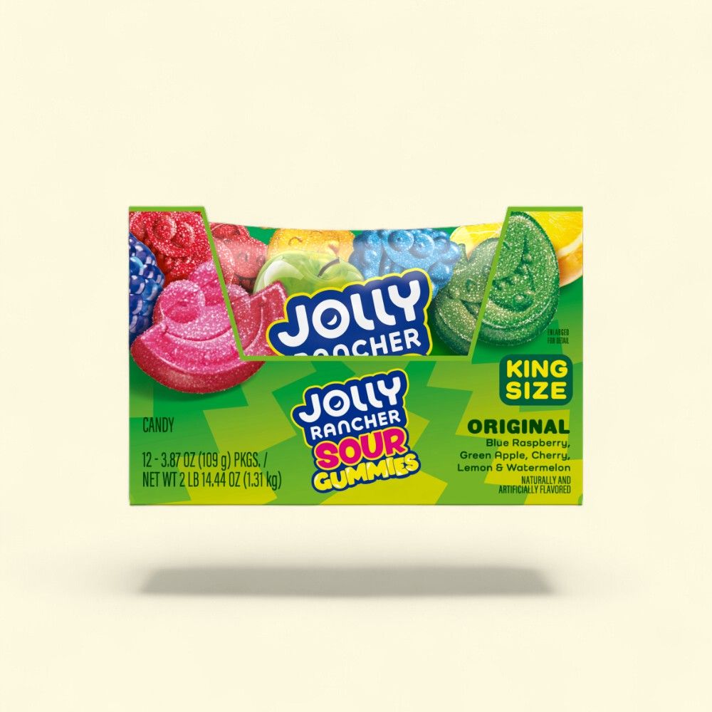 Jolly Rancher Sour Gummies King Size Candy — authentic US product shipped worldwide by Treatspree