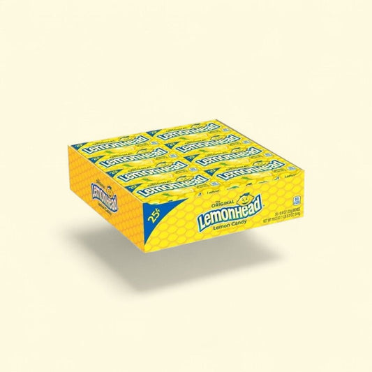 Lemonhead Hard Candy - 24 Count Box — authentic US product shipped worldwide by Treatspree