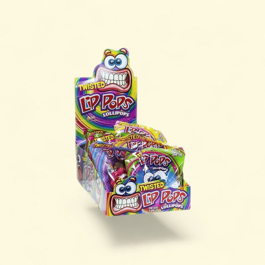 LIP POPS Twisted Lollipops - 12 Count Pack — authentic US product shipped worldwide by Treatspree