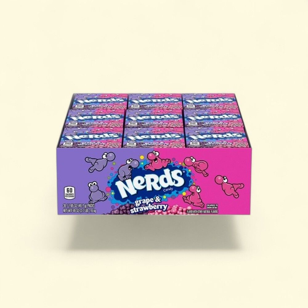 NERDS Grape Strawberry Candy (36 Count) — authentic US product shipped worldwide by Treatspree