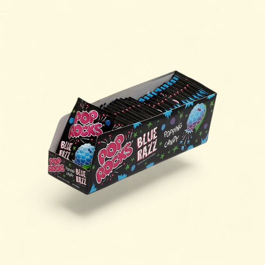 Pop Rocks Blue Razz Popping Candy - 24 Count Box — authentic US product shipped worldwide by Treatspree