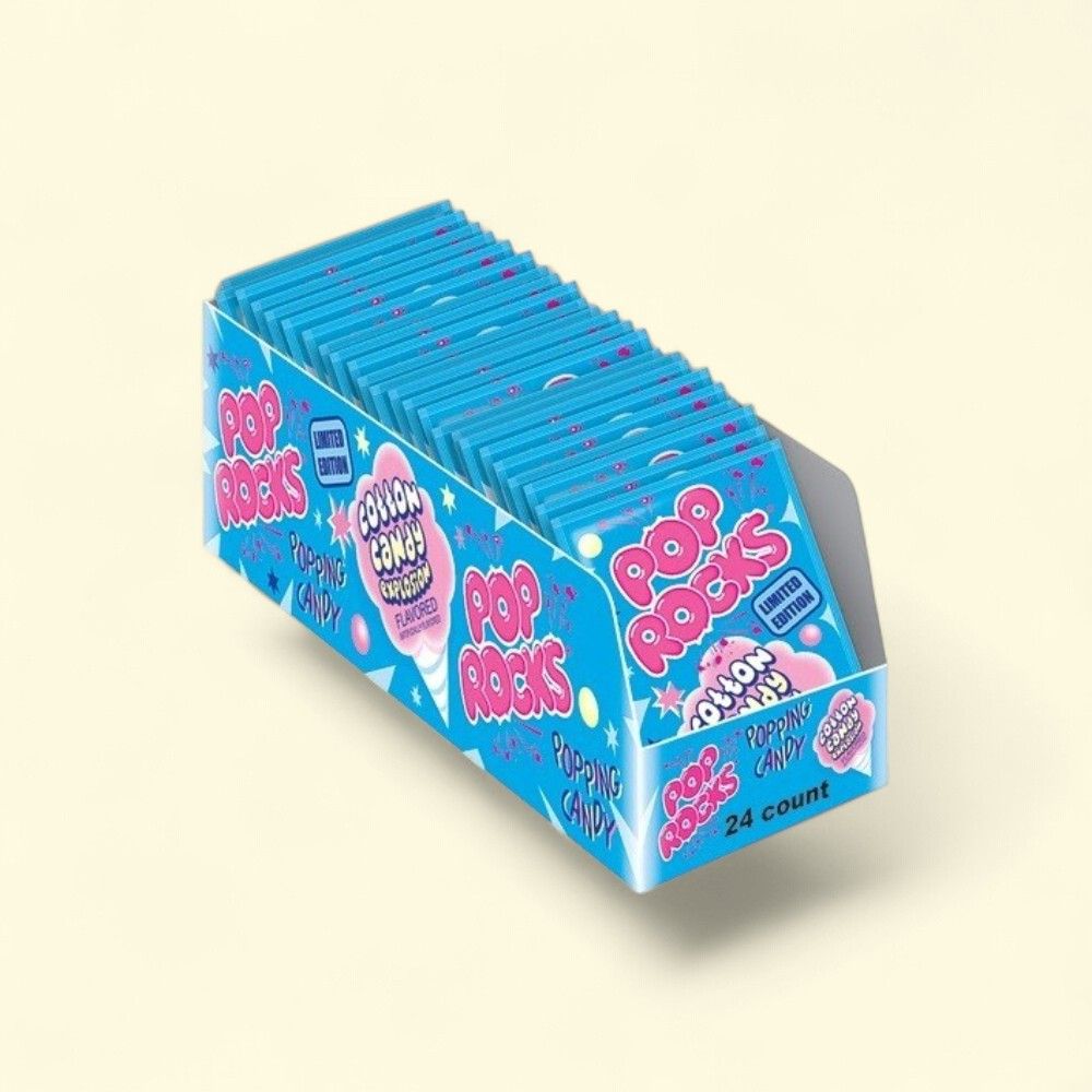 Pop Rocks Cotton Candy Slim Box - 24 Count — authentic US product shipped worldwide by Treatspree