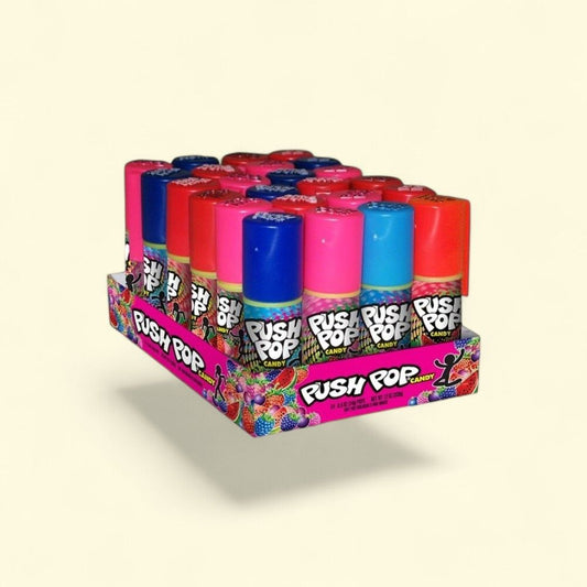 Push Pop Assorted Lollipops 24-Count — authentic US product shipped worldwide by Treatspree
