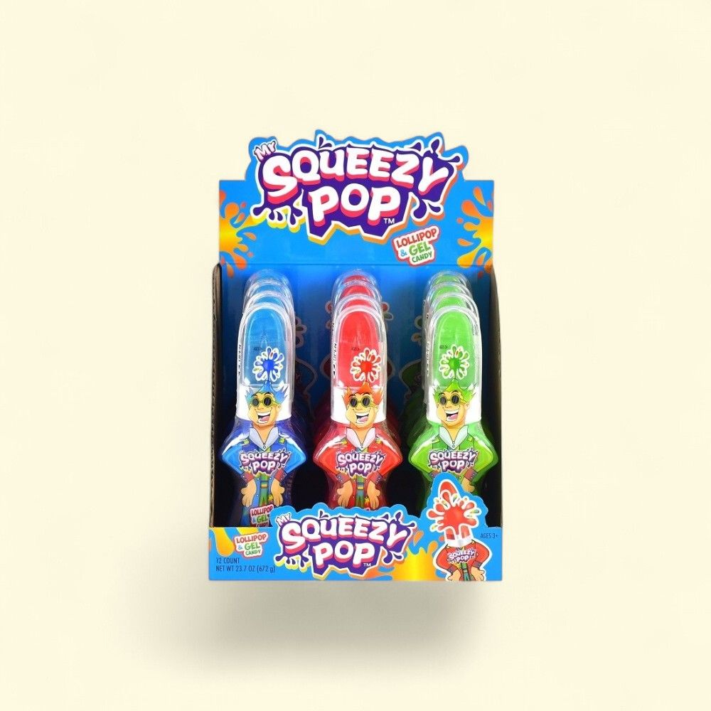Squeeze N' Lik Pop Candy with Sour Gel - 12 Count — authentic US product shipped worldwide by Treatspree