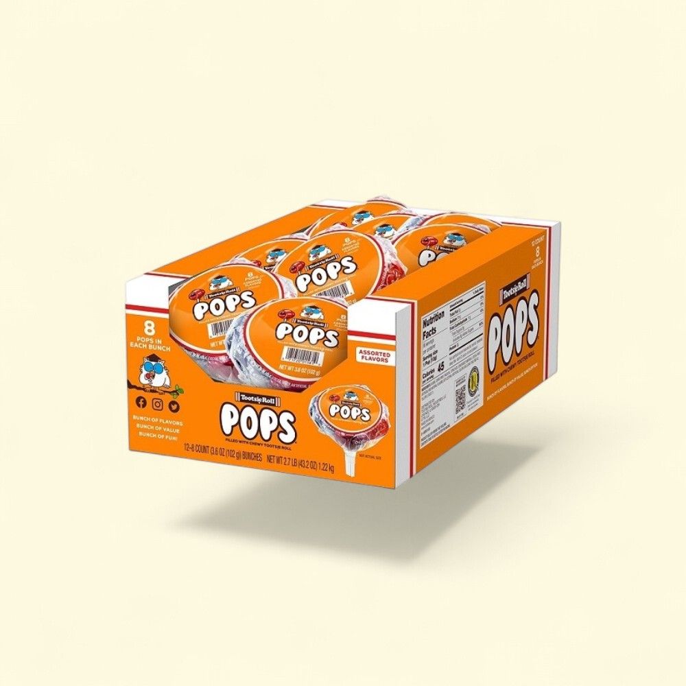 Tootsie Assorted Pops, 12 Count — authentic US product shipped worldwide by Treatspree