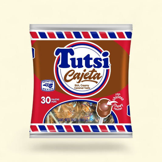 Tutsi Cajeta Caramel Paletas Pops - 30 Count — authentic US product shipped worldwide by Treatspree
