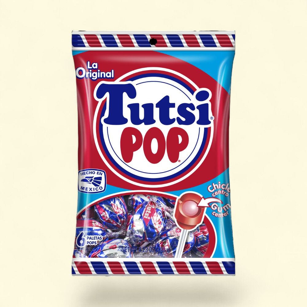 Tootsie Pop Original Lollipops, 6 Count, 4.2 oz — authentic US product shipped worldwide by Treatspree