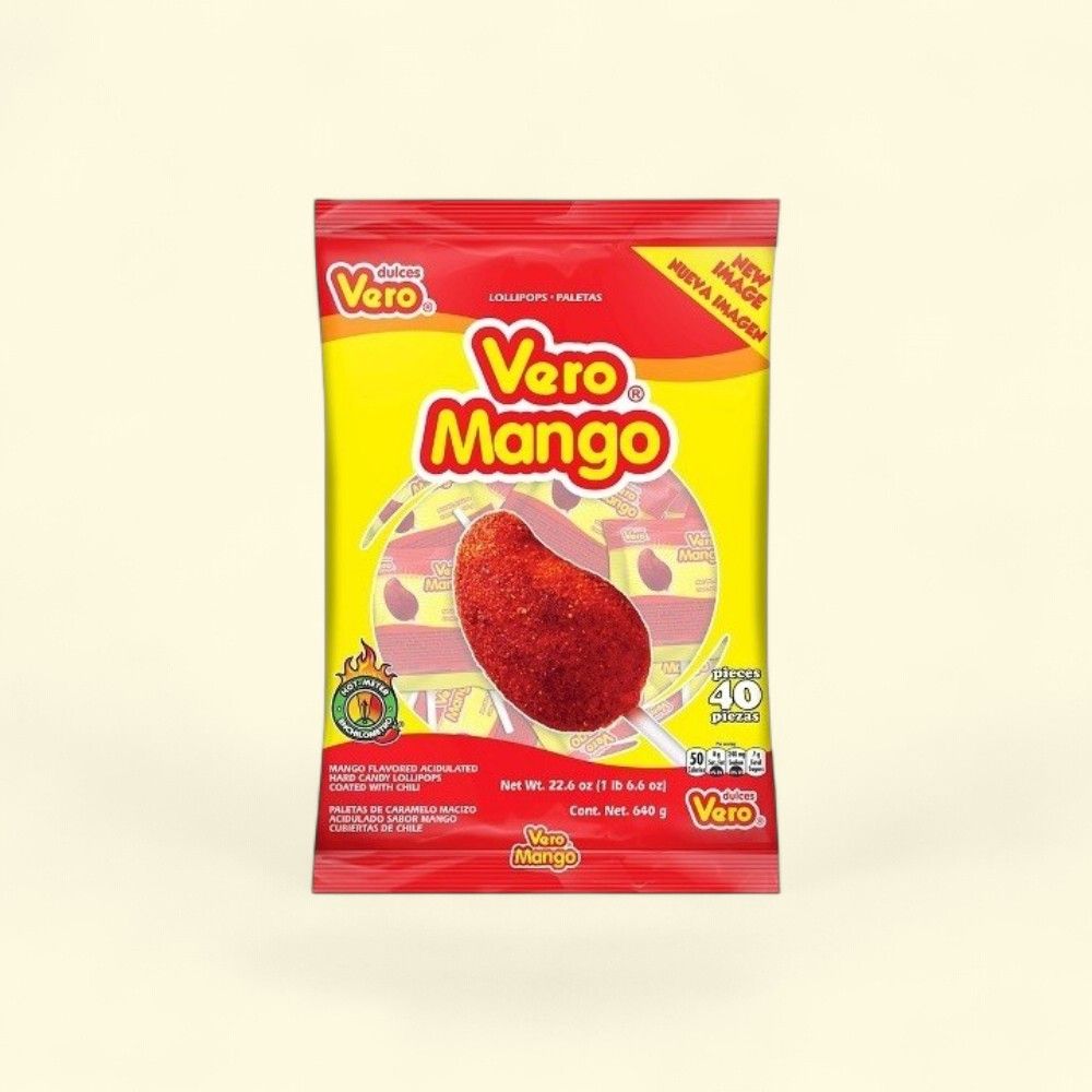 Vero Mango Lollipops Bag, 40 Count — authentic US product shipped worldwide by Treatspree