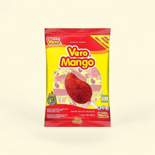 Vero Mango Lollipops Bag, 40 Count — authentic US product shipped worldwide by Treatspree