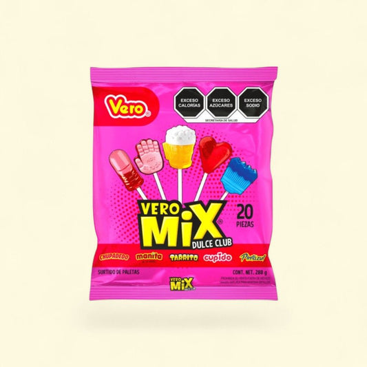 Vero Mixed Lollipop Bag, 20 Count - Assorted Flavors — authentic US product shipped worldwide by Treatspree