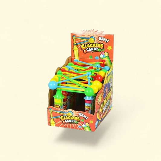 Clacker Toy with Fruity Candy - 12 Count — authentic US product shipped worldwide by Treatspree