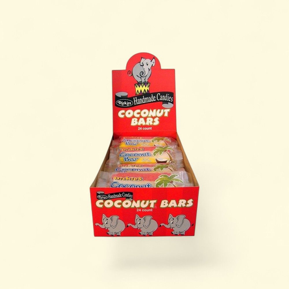 Dickies Coconut Candy Bars, 24 Count — authentic US product shipped worldwide by Treatspree