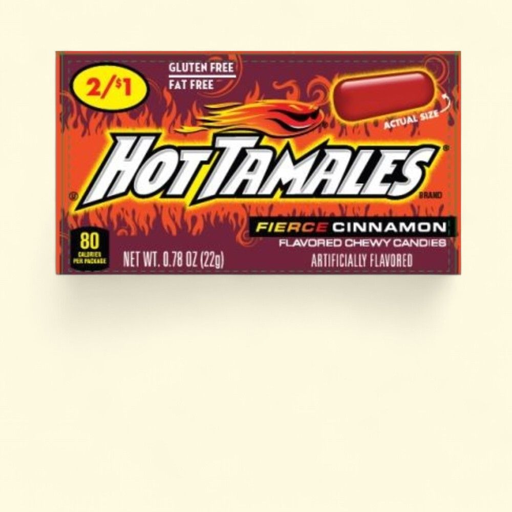 Hot Tamales Fierce Cinnamon Chewy Candies - 24 Pack — authentic US product shipped worldwide by Treatspree