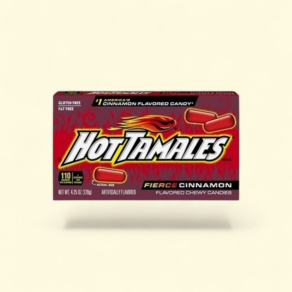 Hot Tamales Fierce Cinnamon Theater Box - 4.25oz — authentic US product shipped worldwide by Treatspree