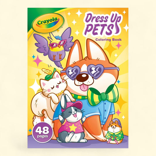 Crayola Dress Up Pets Coloring Book, 48 pages